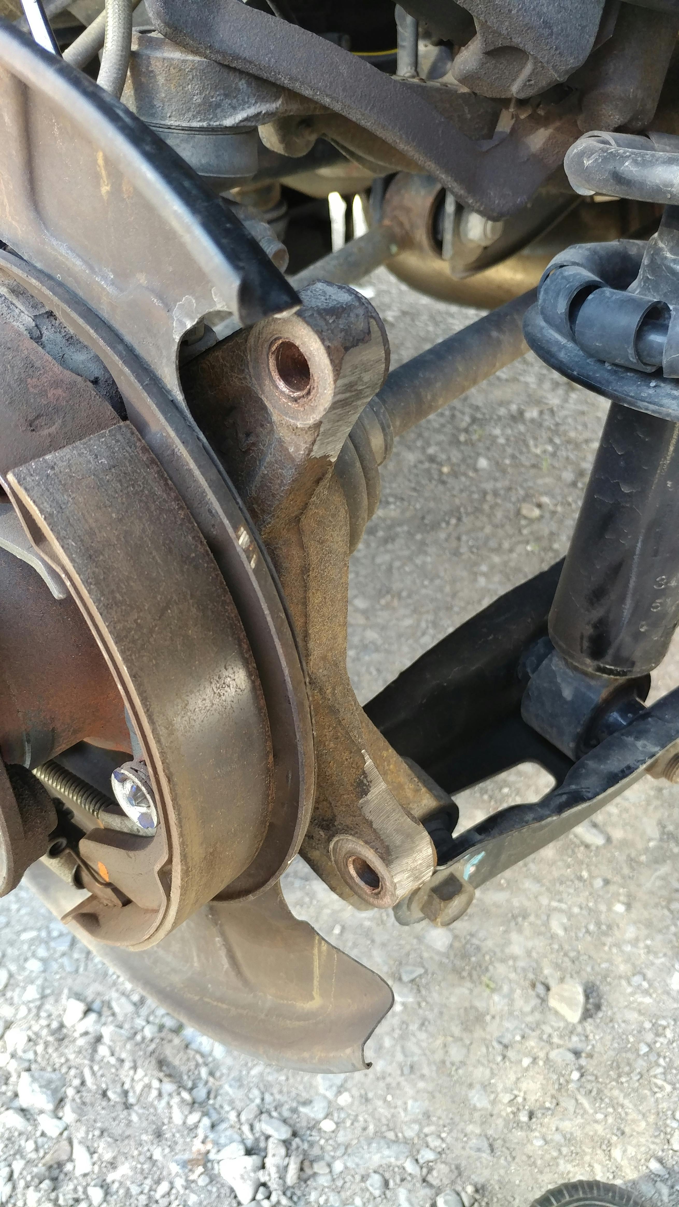 Torque Solution Rear Brake Caliper Adapter Subaru Impreza / WRX / Lega